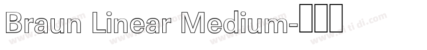 Braun Linear Medium字体转换